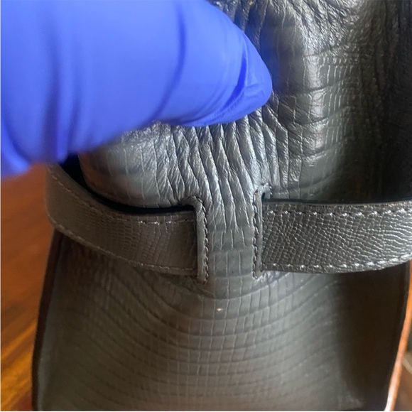 Henri Bendel Grey Uptown Satchel Lizard - Picture 3 of 10